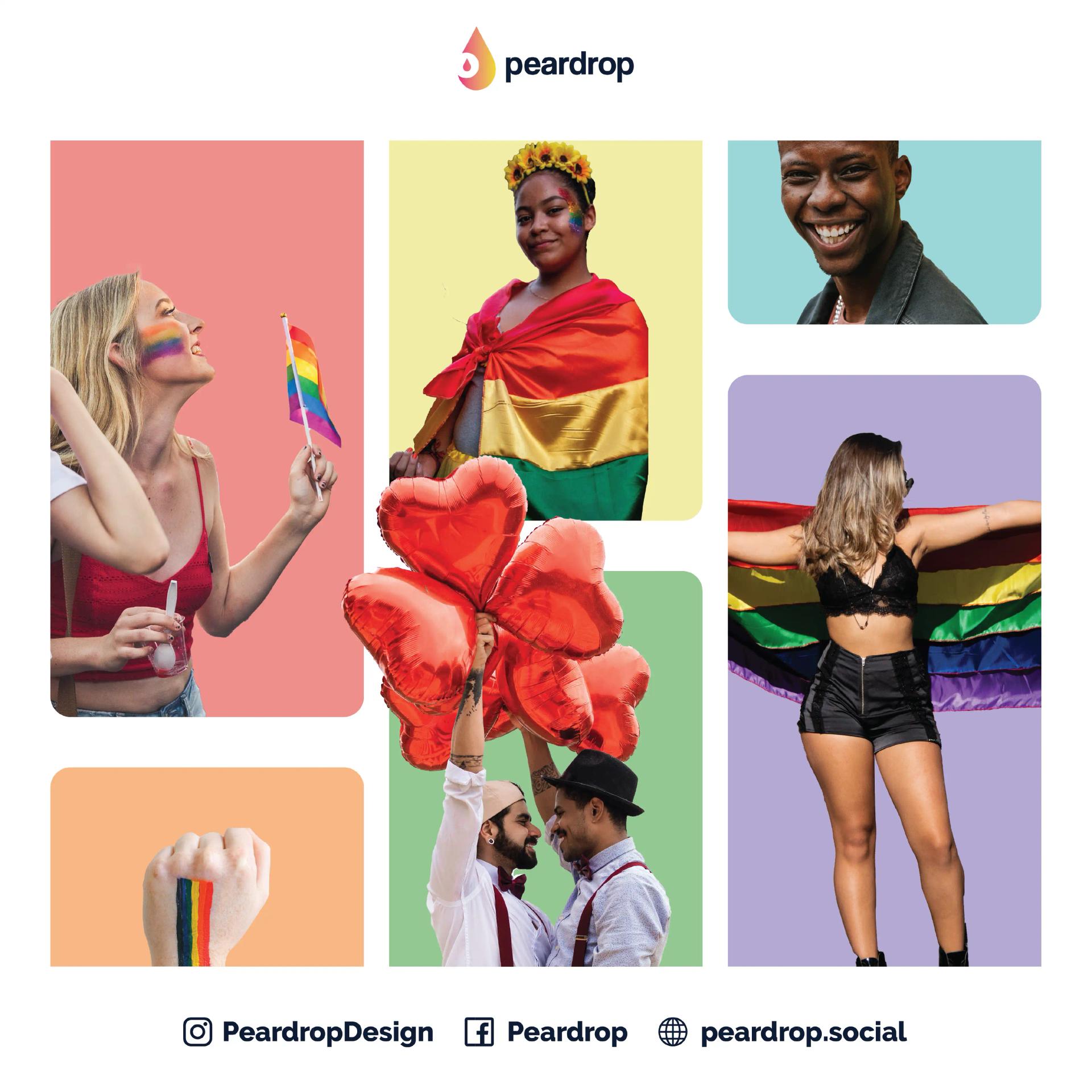 peardrop social media portfolio